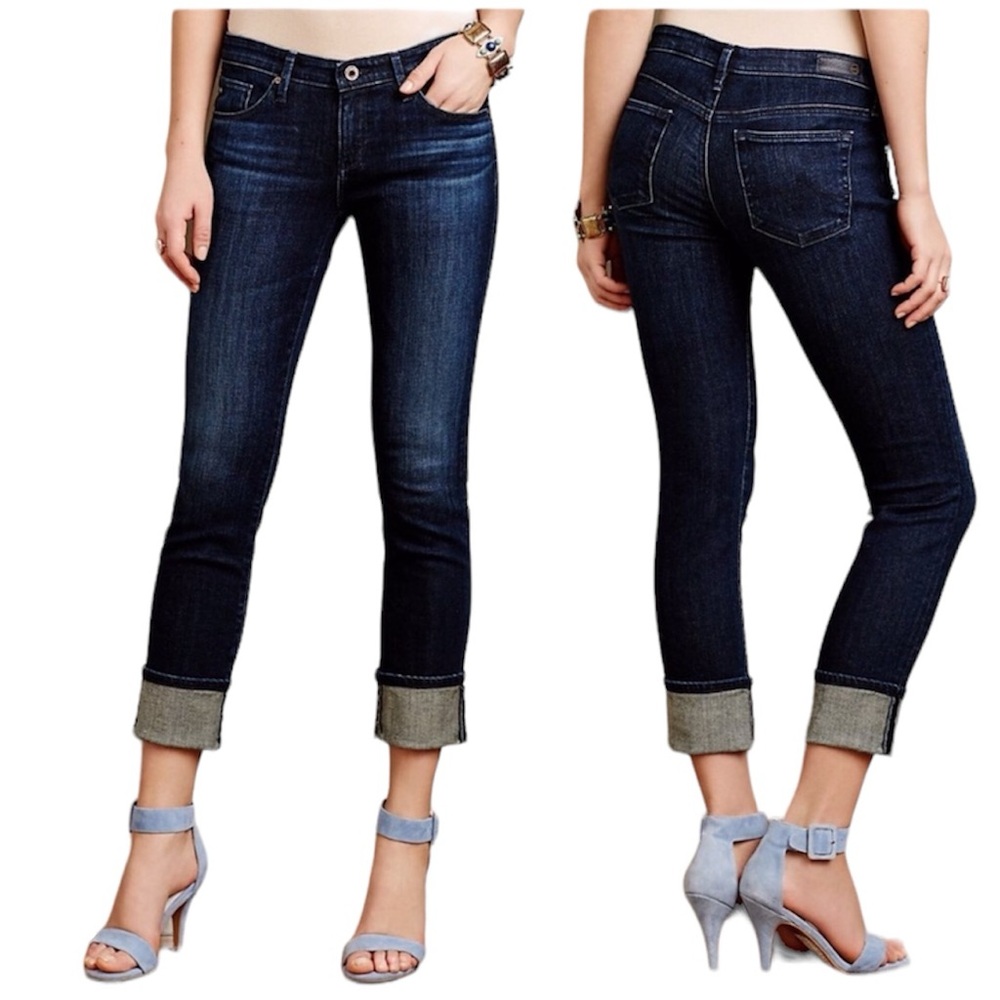 Adriano Goldschmied Stevie Cuff Slim Straight Jeans Size 27